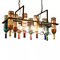 Retro 24 Wine Bottle Pendant lamp Restaurant bar LED Ceiling Lamp Hanging light